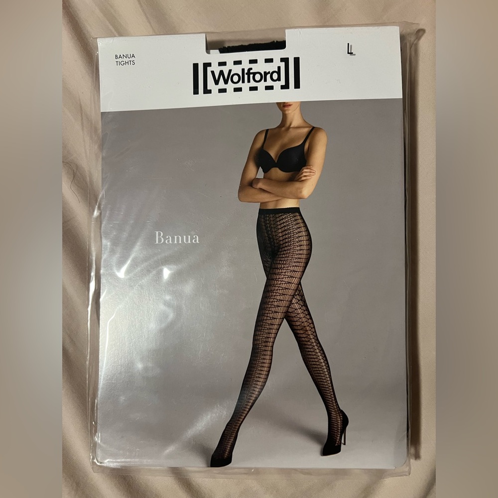 Wolford Banua Tights Size Large